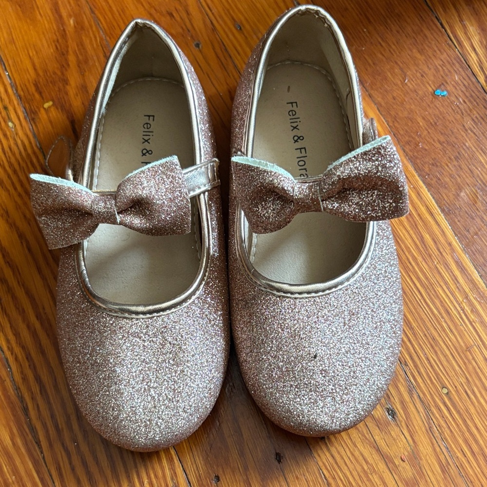 Glittery Pink Kids Shoes
